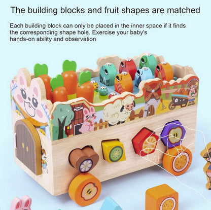 Jucărie Educativă din Lemn cu Functii Multiple