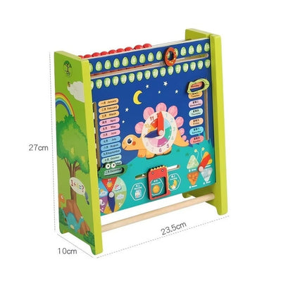 Numărătoare și calendar din lemn pentru Copii 2 în 1