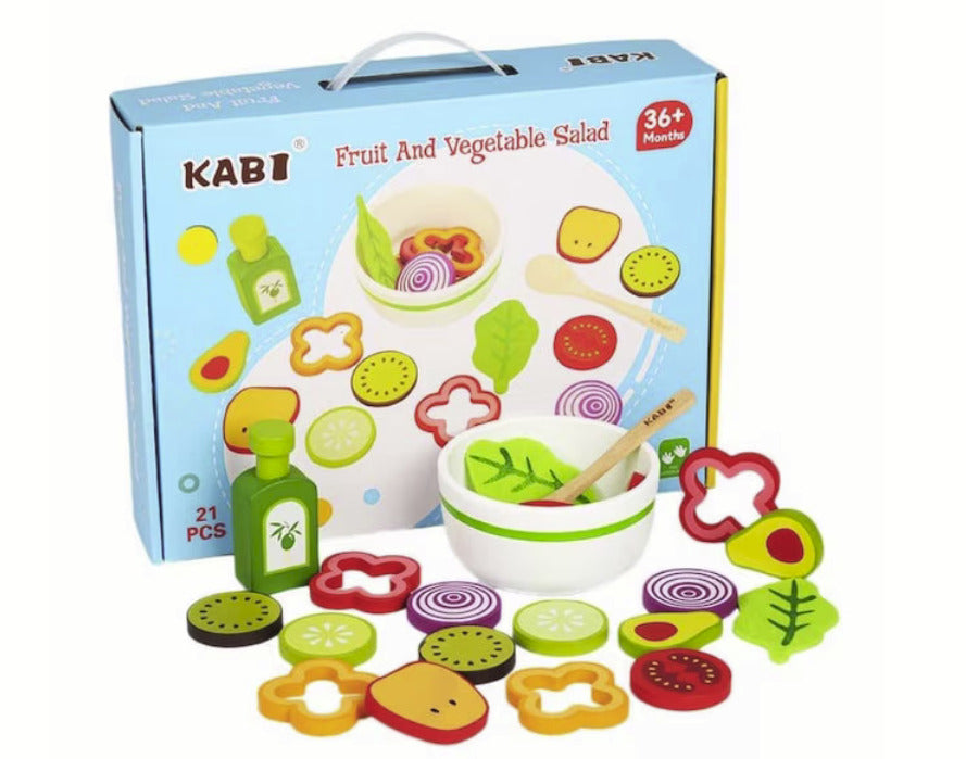 Joc de rol din lemn Salata de fructe feliate