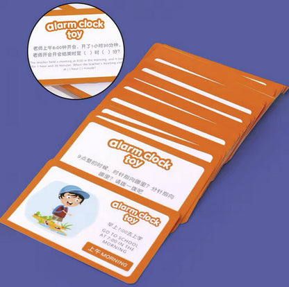 Jucarie Interactiva si educativa Ceas din Lemn