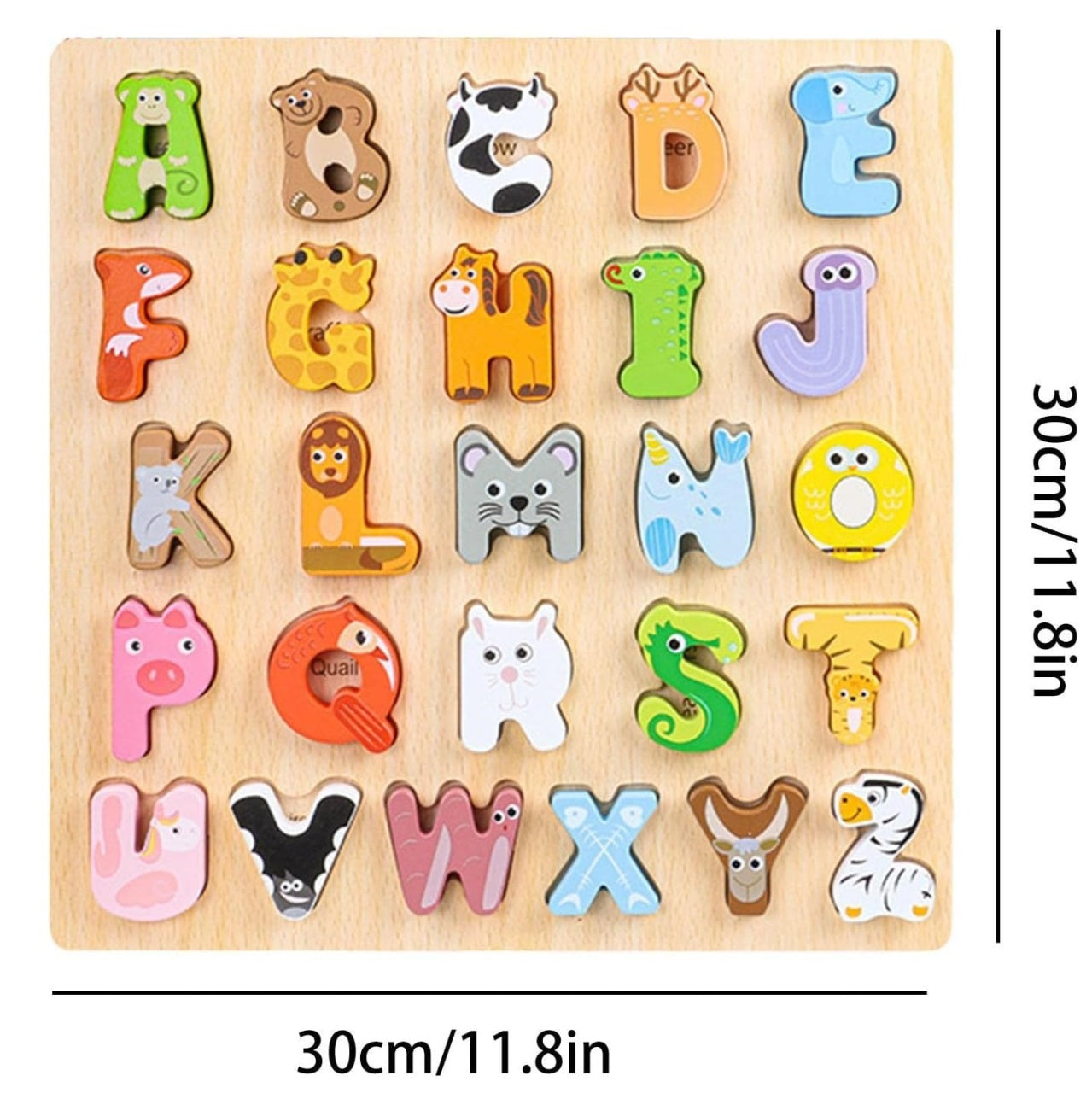 Tablita Cu Alfabet Din Lemn, Kabi