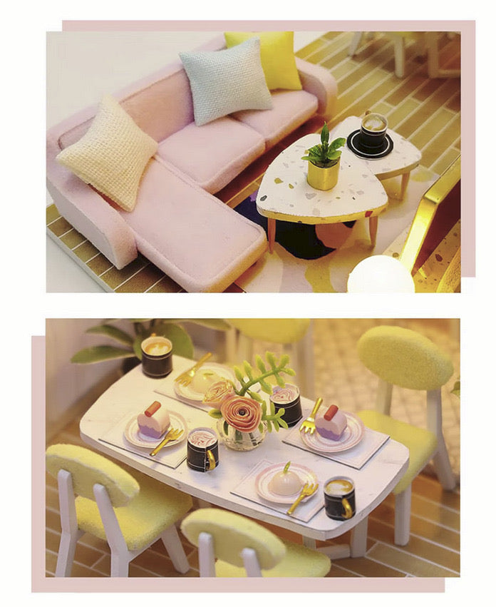 Căsuță De Asamblat Family DIY în miniatură