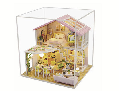 Căsuță De Asamblat Family DIY în miniatură