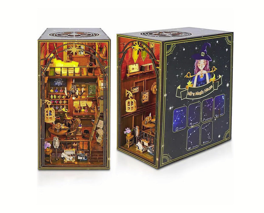 Kit Book Nook - Căsuță Miniatura DIY cu Lumini LED