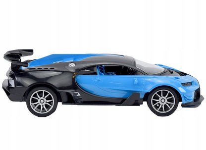 Masina cu telecomanda, plastic, telecomanda, mare, conduce, lumini, albastru/negru