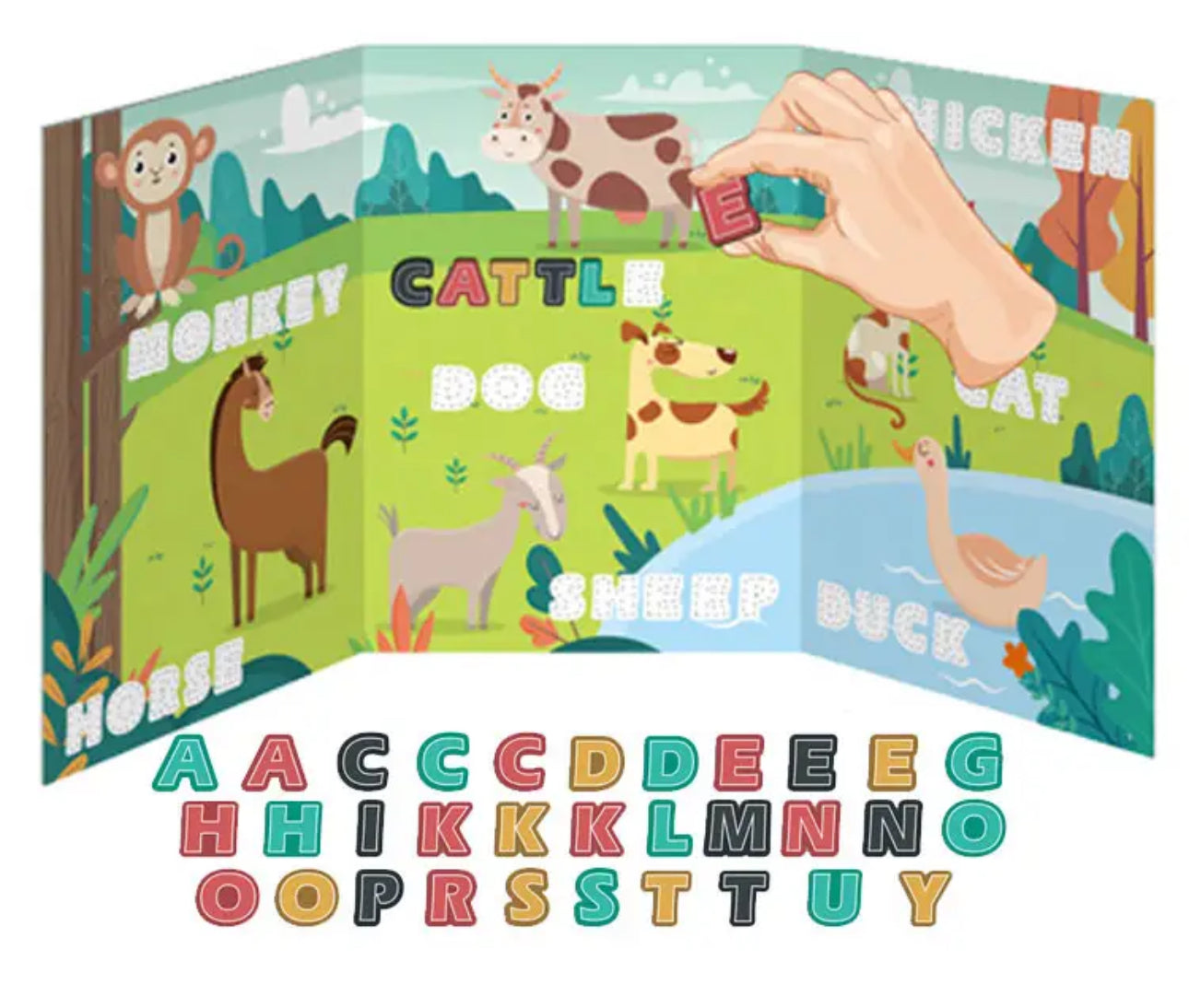 Puzzle Magnetic Educativ cu litere, 32 de piese