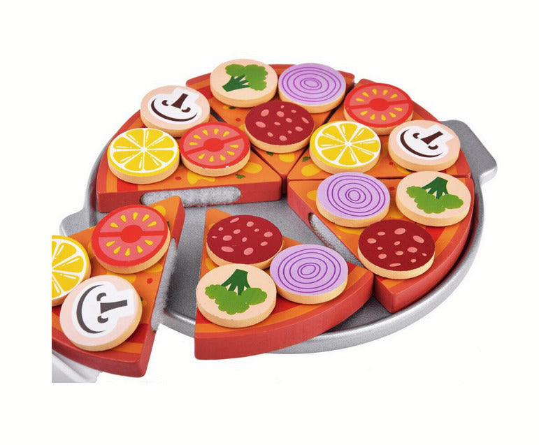 Set pizza din lemn cu accesorii