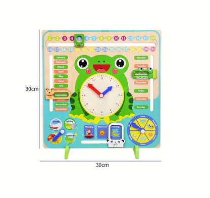 Calendar educativ Broscuța în limba română din lemn