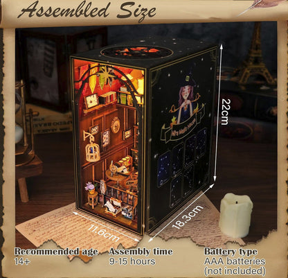 Kit Book Nook - Căsuță Miniatura DIY cu Lumini LED