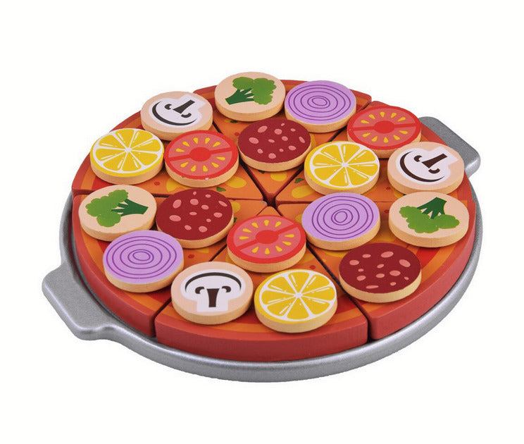 Set pizza din lemn cu accesorii