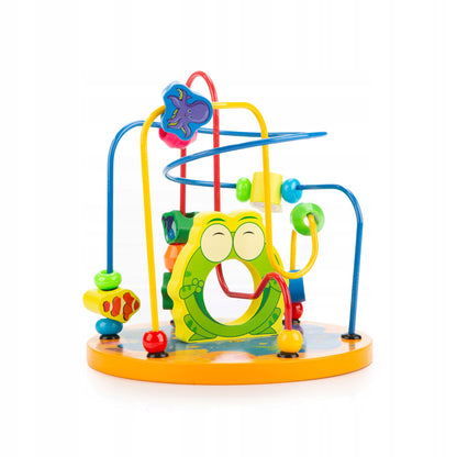 Jucarie educativa, Cub multifunctional, Din lemn, Dezvolta abilitatile manuale si creativitatea