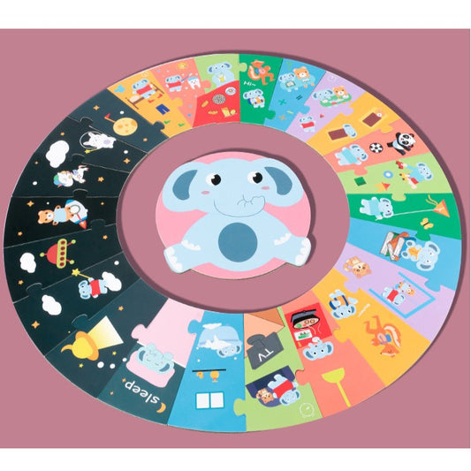 Puzzle Circular Rutina Elefantului