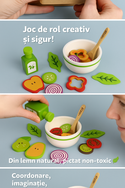 Joc de rol din lemn Salata de fructe feliate